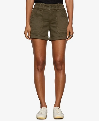 Sanctuary Women's Wander On Cuffed Hem Shorts