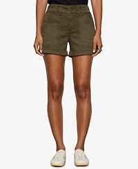 Sanctuary Women's Wander On Cuffed Hem Shorts