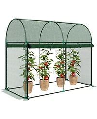 Outsunny Crop Cage, 6' x 3' x 5' Large Plant Protection Tent,