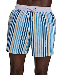 Karl Lagerfeld Paris Men's Striped Volley Shorts