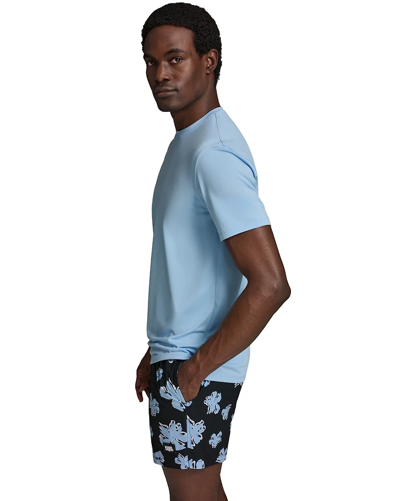 Karl Lagerfeld Paris Men's Short-Sleeve Rashguard