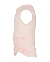 Calvin Klein Girls' 7-16 Ck Side Ruched Round Neck T-Shirt