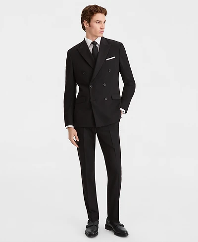 Kenneth Cole Reaction Men's Double-Breasted Slim-Fit Nested Suit