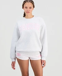 The Happy Camp3r Juniors' Embroidered Crewneck Sweatshirt