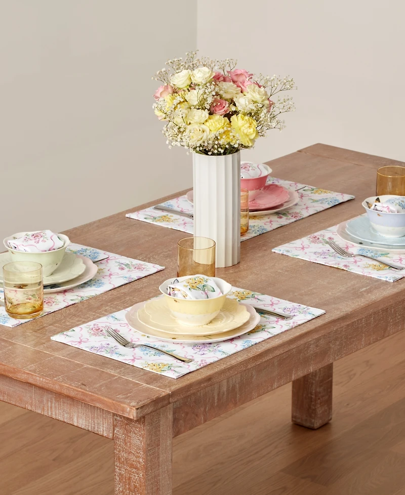 Lenox Single Bouquet Ribbon Placemat, 13" x 19"