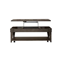 Liberty Furniture Industies, Inc Arrowcreek Lift Top Cocktail Table in Weathered Stone