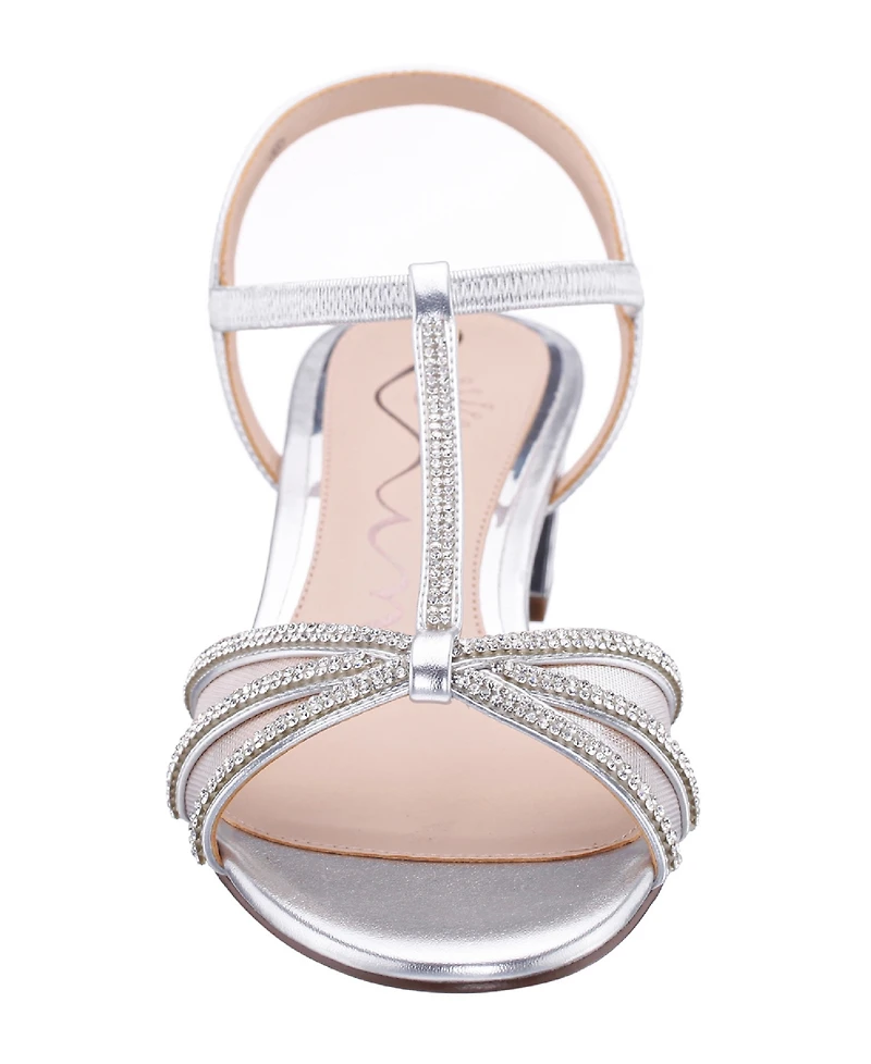 Nina Women's Goldie T-Strap Almond Toe Sandals