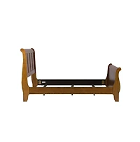 Liberty Furniture Industies, Inc Grandpas Cabin Queen Sleigh Bed in Aged Oak