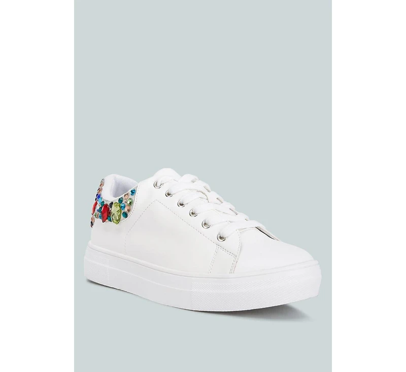 Women Gems Diamante Embellished Sneakers