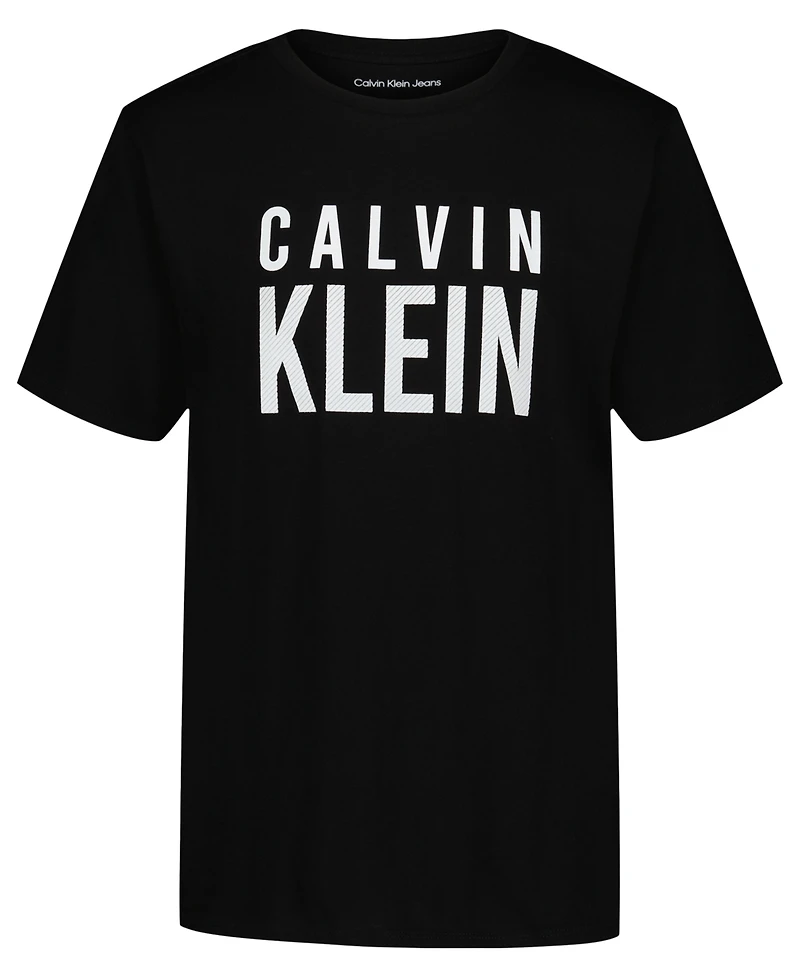 Calvin Klein Boys' 8-20 Ck Structure Short-Sleeve Crewneck T-Shirt