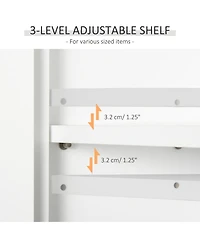 Homcom Bathroom Wall Cabinet, Medicine Cabinet w/ Adjustable Shelf