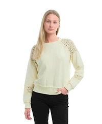 Wilt Clothing Women's Lace Details Sweatshirt