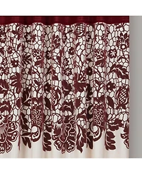 Estate Garden Lace Print 54" x 84" Single Curtain Panel
