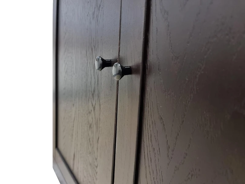 Palace Imports Premium 100% Solid European Oak Hardwood Modular Dining Room Cabinet with Shaker Doors – 64" Wide, 71.5" Tall