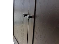 Palace Imports Premium 100% Solid European Oak Hardwood Modular Dining Room Cabinet with Shaker Doors – 64" Wide, 71.5" Tall