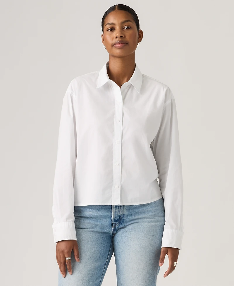 Levi's Women's Point Collar Long-Sleeve Shirt