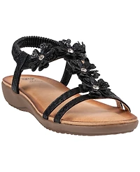 Gc Shoes Women's Lily Floral Flat Sandals