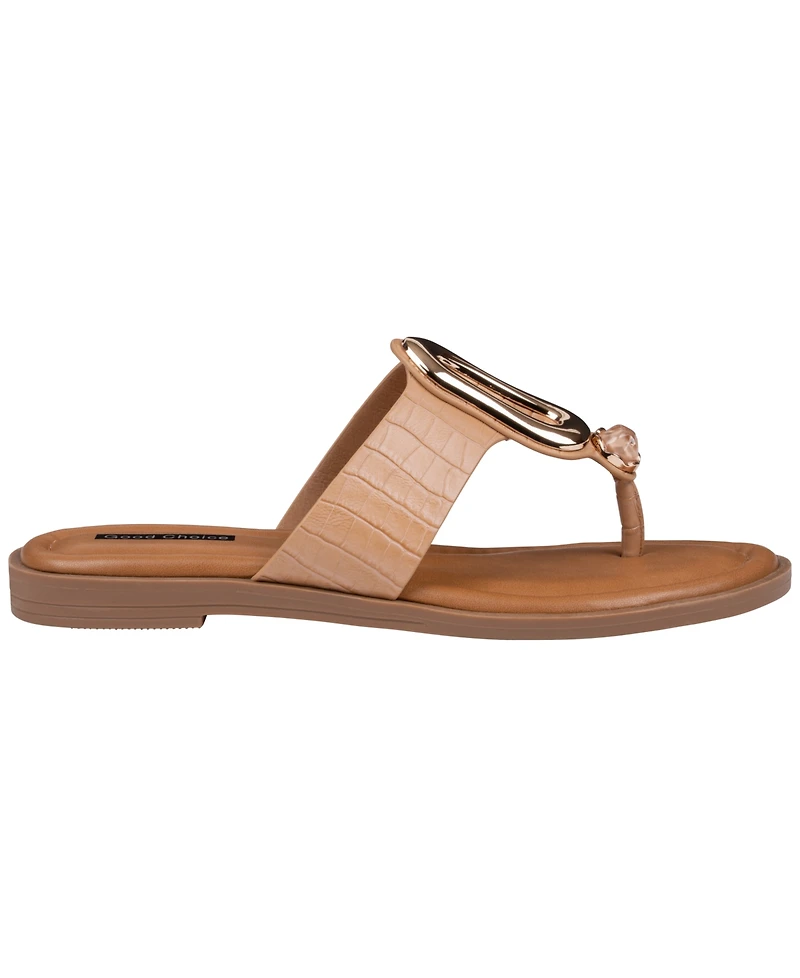 Gc Shoes Women's Evarie Hardware Flat Sandals