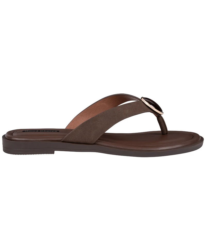 Gc Shoes Women's Jaylis Hardware Flat Sandals