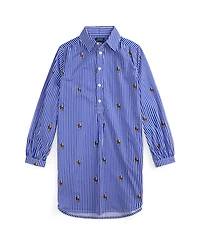 Polo Ralph Lauren Girls' 7-16 Striped Long-Sleeve Shirt Dress