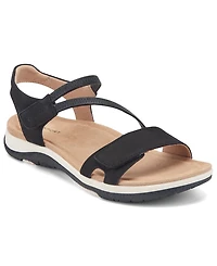 Rockport Women's Shevon Strappy Flat Round Toe Sandals
