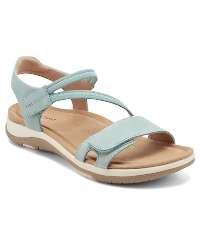 Rockport Women's Shevon Strappy Flat Round Toe Sandals