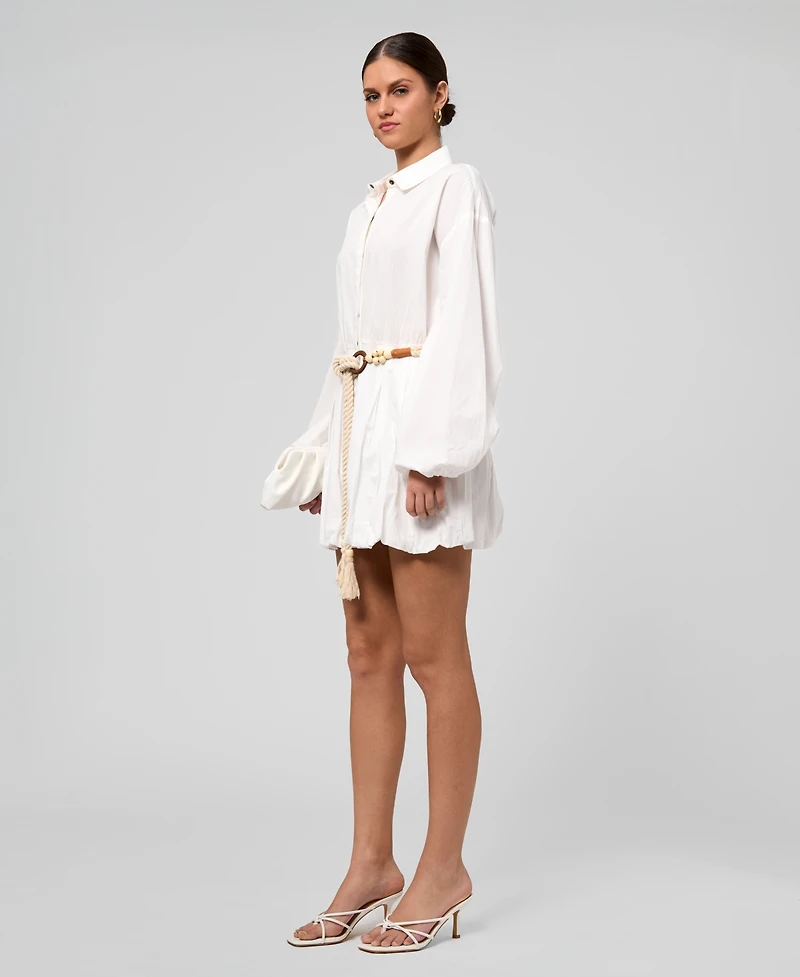 Rachel Roy Women's Collared Neck Shirt Dress