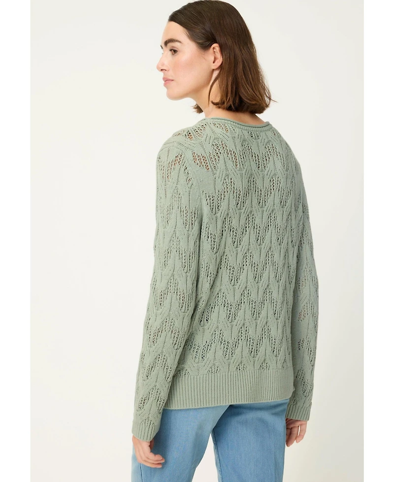 Olsen Women's Artisan Stitch Sweater