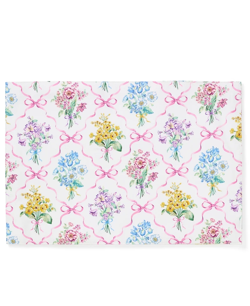 Lenox Single Bouquet Ribbon Placemat, 13" x 19"