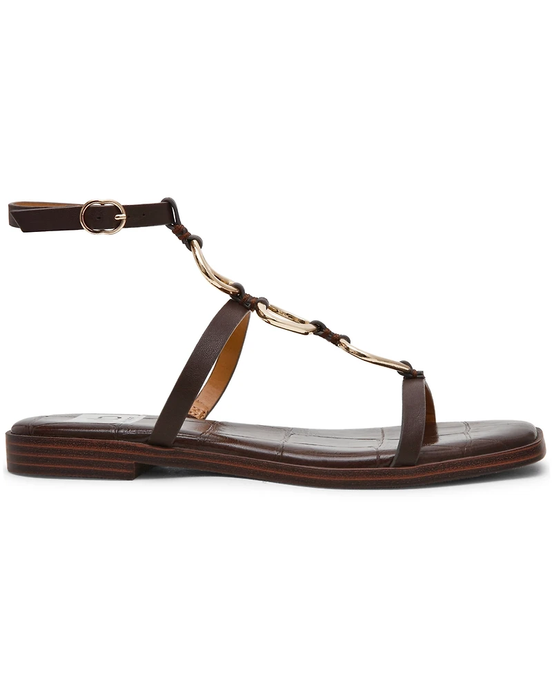Dv Dolce Vita Women's Macin Embellished Gladiator Flat Sandals