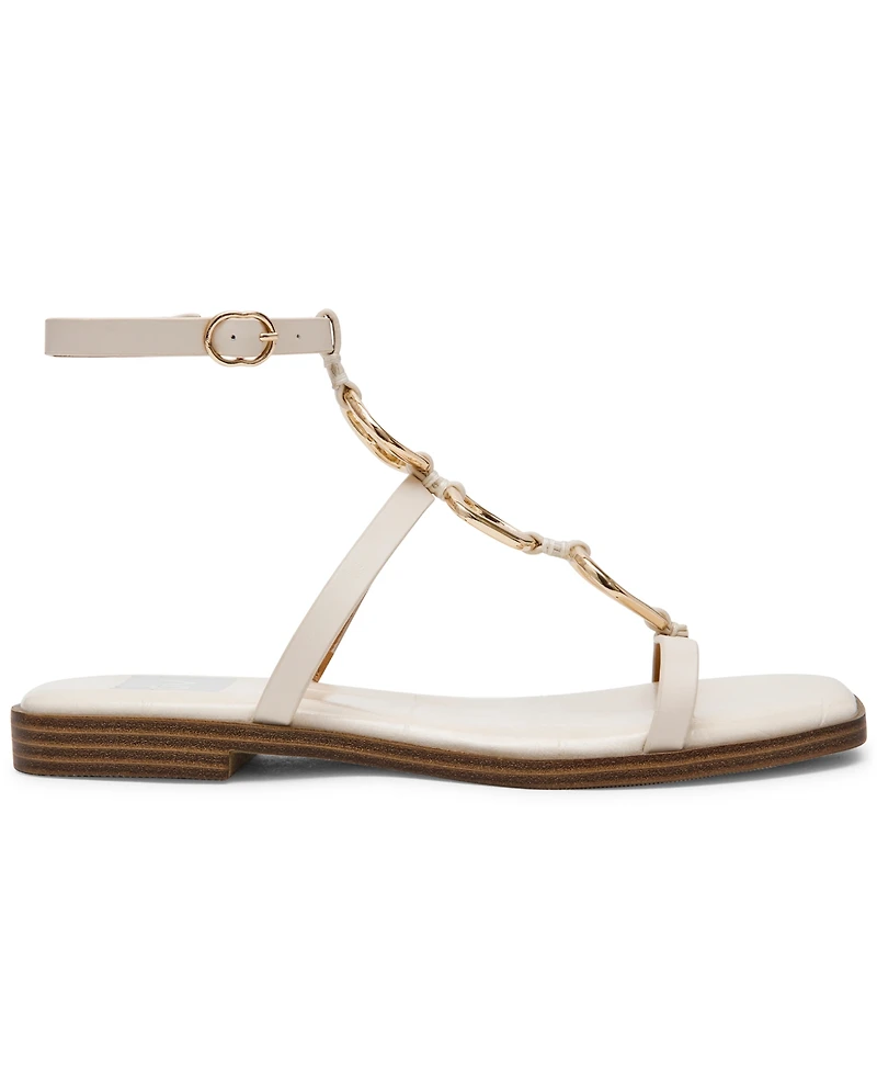 Dv Dolce Vita Women's Macin Embellished Gladiator Flat Sandals