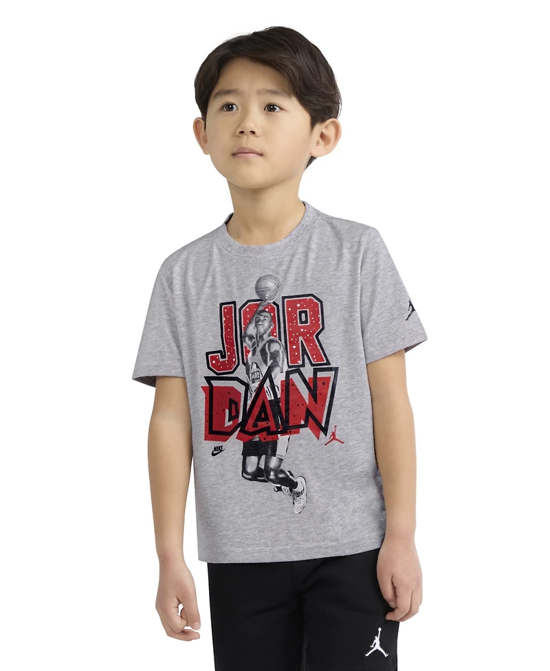 Jordan Boys' 4-7 Retro Stack Crewneck T-Shirt