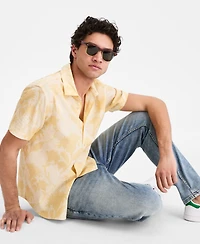 Sun + Stone Men's Marina Floral-Print Short-Sleeve Shirt, Macy's Exclusive