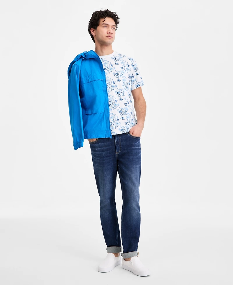Sun + Stone Men's Cotton Coastal Daisy Printed T-Shirt, Macy's Exclusive