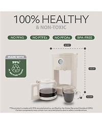 Willow Kitchen 12 Cup Coffee Maker – Programmable Brewing Options with Timer, Beautiful Design, Glass Pot