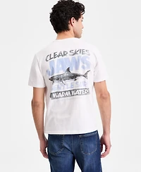 Sun + Stone Men's Cotton Jaws Graphic Crewneck T-Shirt, Macy's Exclusive