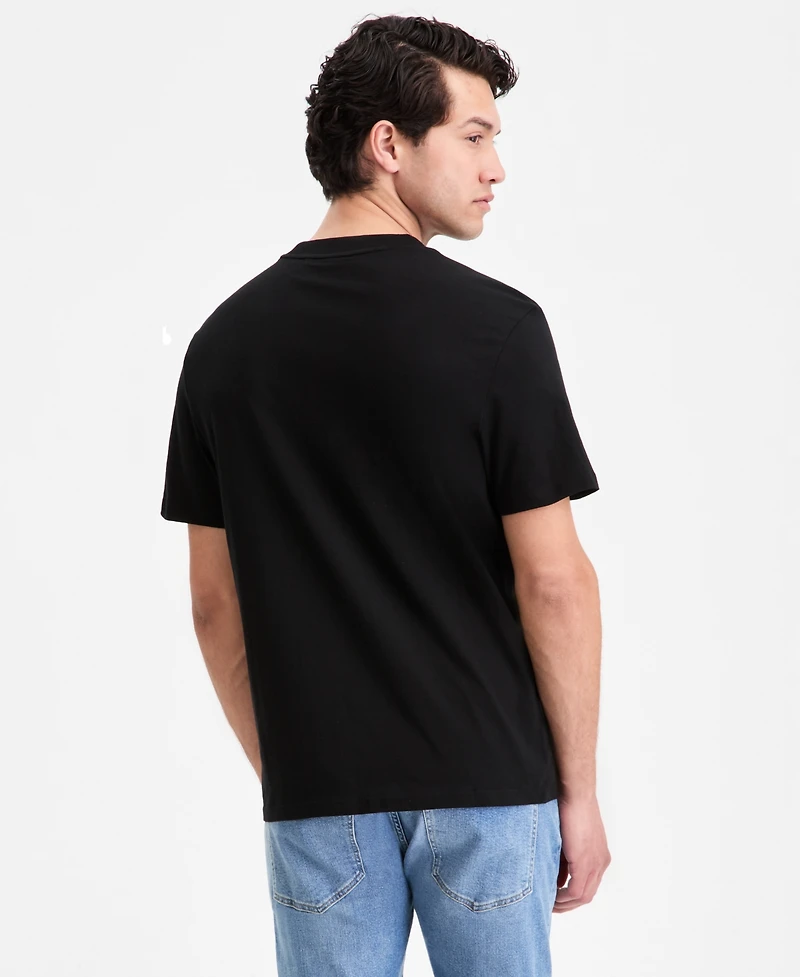 Hugo Boss Men's Cotton Bikers & Roses Logo Graphic T-Shirt