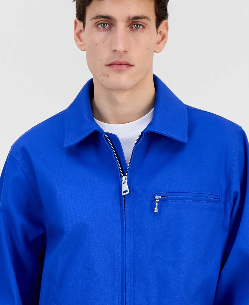 Hugo Boss Men's Cotton-Blend Zip Jacket