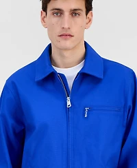 Hugo Boss Men's Cotton-Blend Zip Jacket