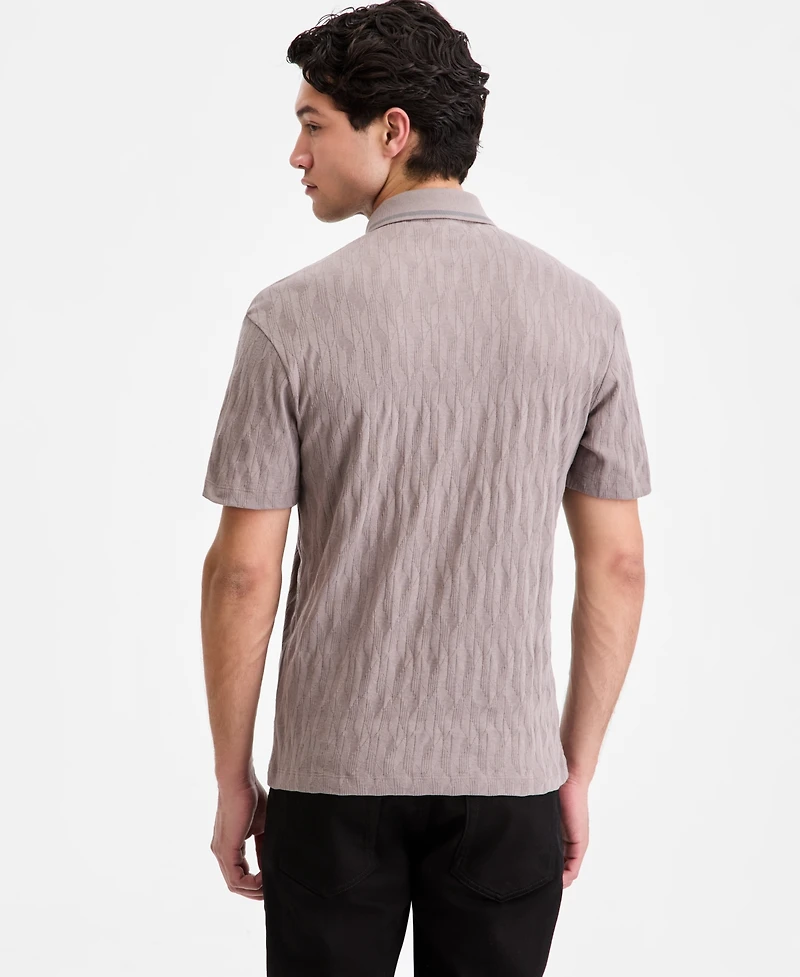 Hugo Boss Men's Cotton Jacquard Short-Sleeve Polo Shirt