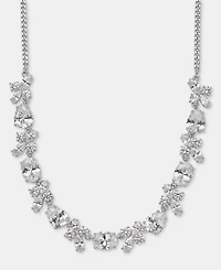 Givenchy Cubic Zirconia Cluster Statement Necklace, 16" + 3" extender