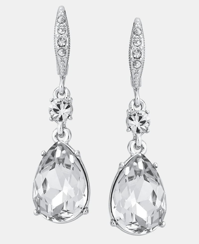 Givenchy Crystal Double Drop Earrings