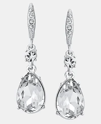 Givenchy Crystal Double Drop Earrings