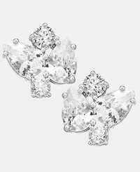 Givenchy Cubic Zirconia Cluster Stud Earrings