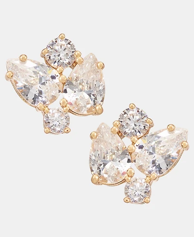 Givenchy Cubic Zirconia Cluster Stud Earrings