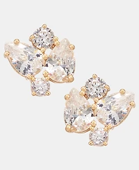 Givenchy Cubic Zirconia Cluster Stud Earrings