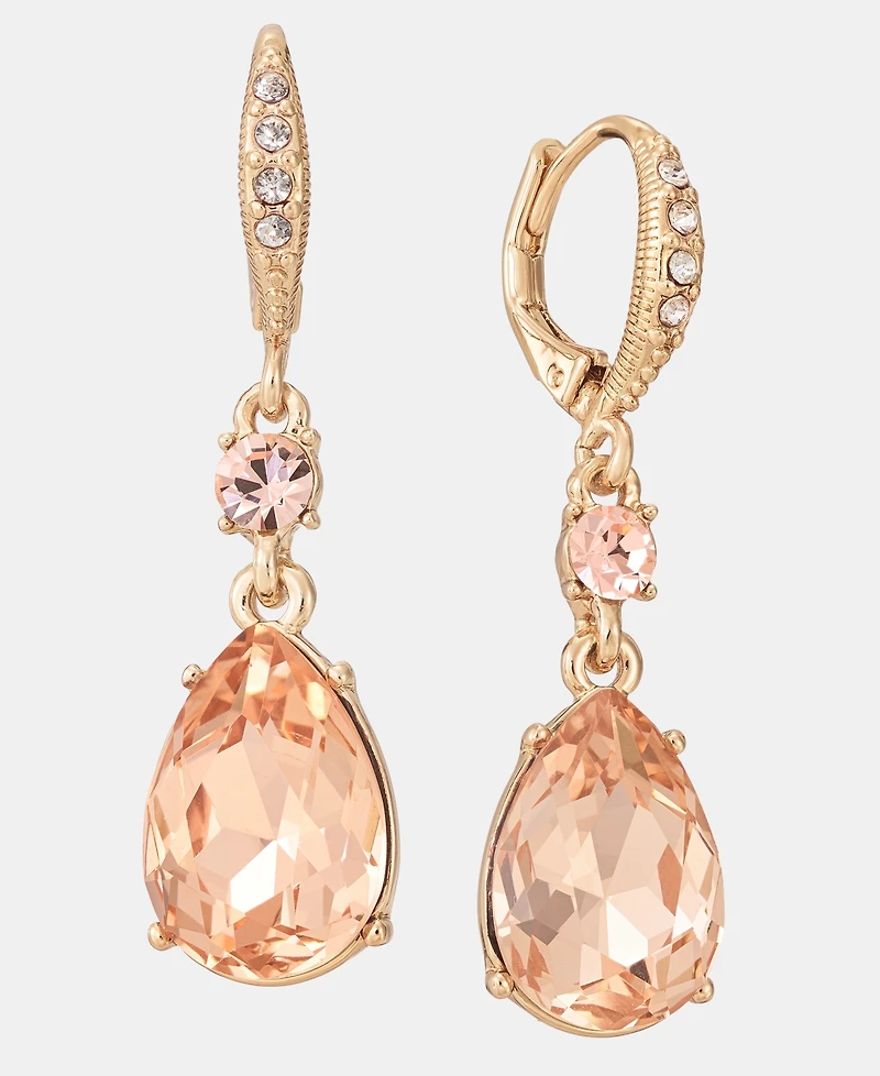 Givenchy Crystal Double Drop Earrings