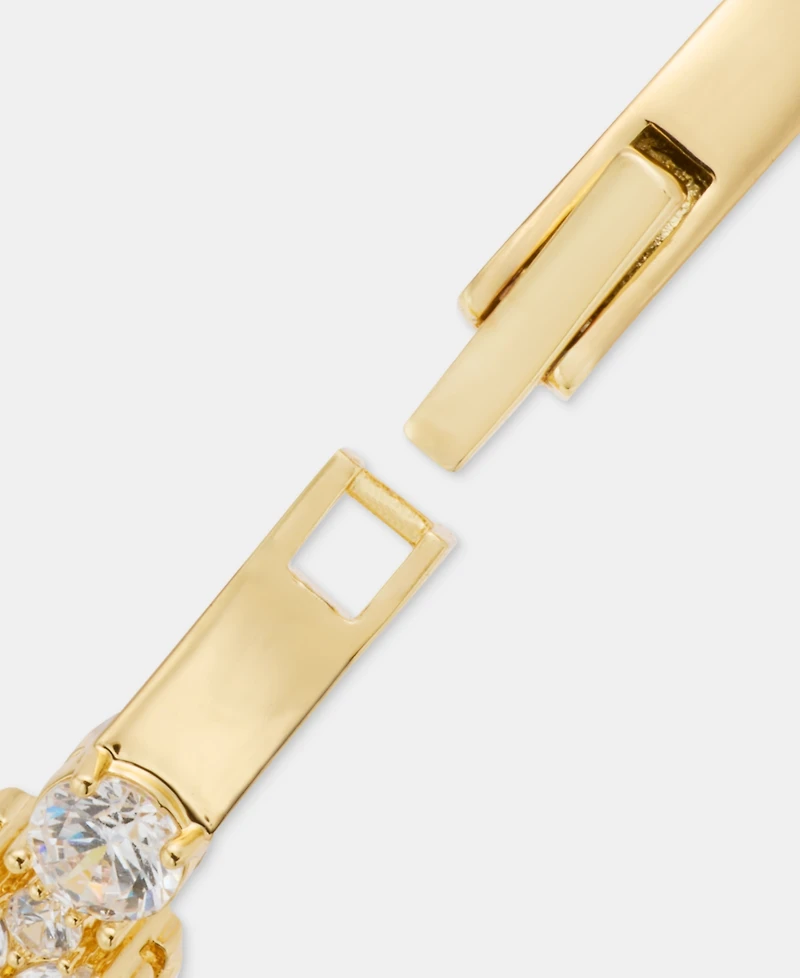 Givenchy Cubic Zirconia Cluster Bangle Bracelet