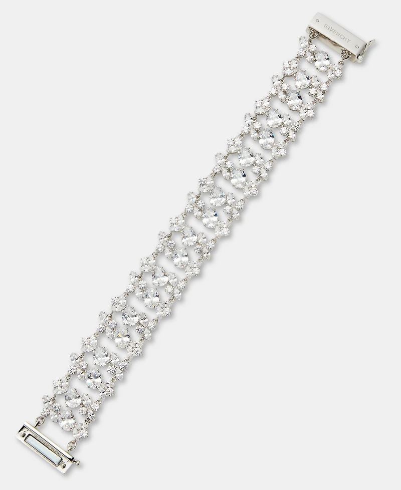 Givenchy Cubic Zirconia Cluster Flex Bracelet