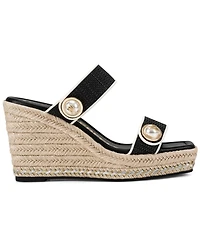 Karl Lagerfeld Paris Women's Carsen Wedge Sandals